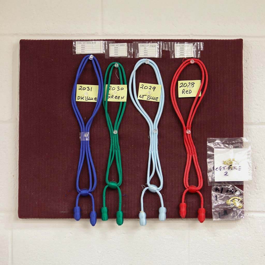 Photo of hat cords