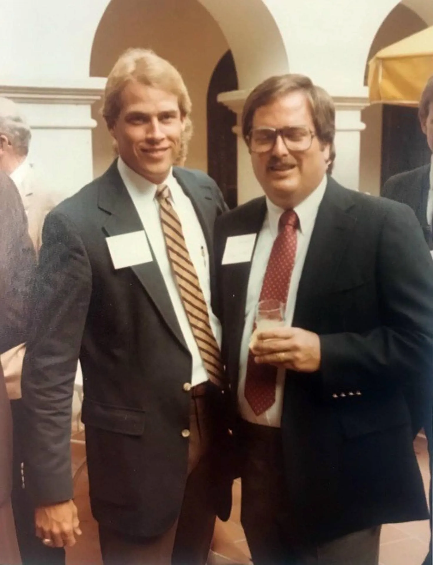 Porter Garner with longtime volunteer Buzz Miller